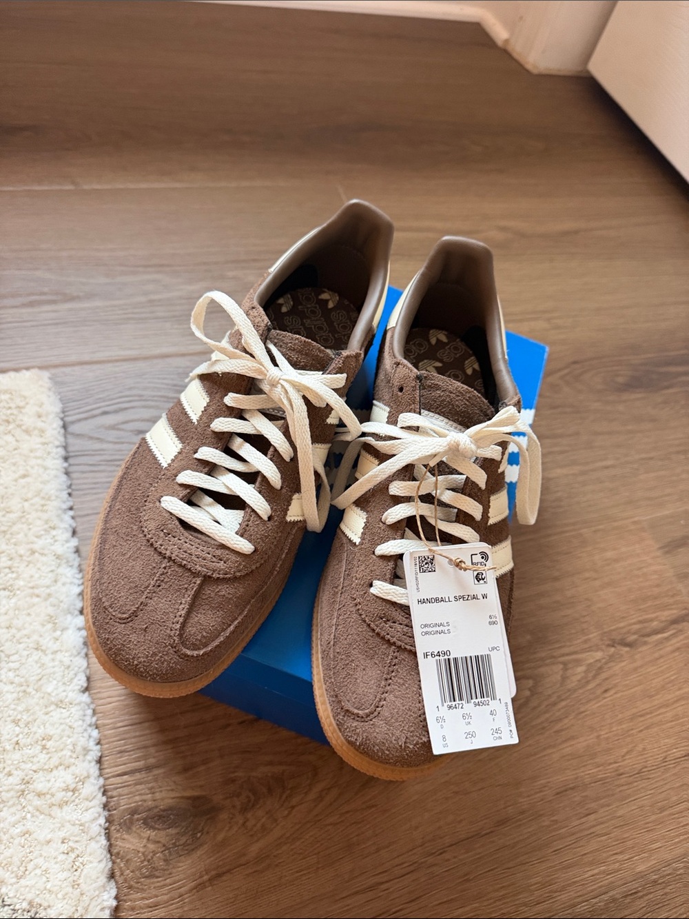adidas Handball Spezial Suede Sneakers in Brown and Cream
